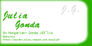 julia gonda business card